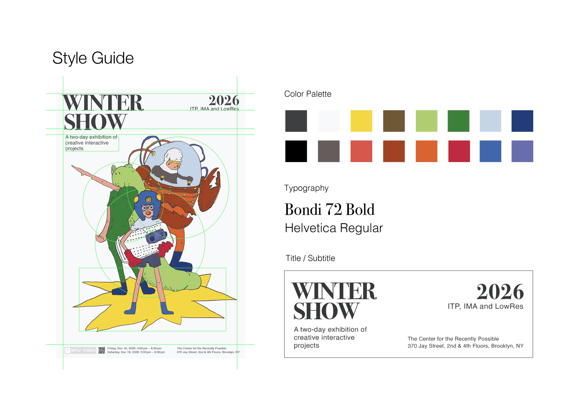 Style guide for the poster proposal
